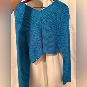 ASOS Blue Cropped Sweater